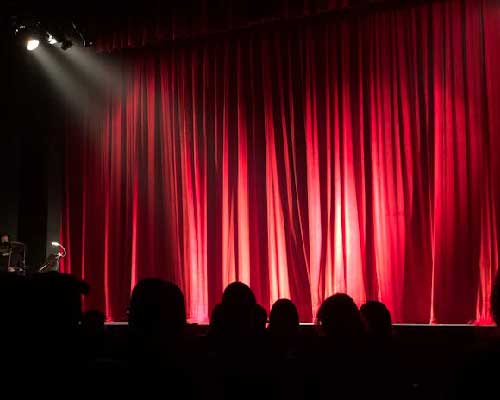 Audience watching stage